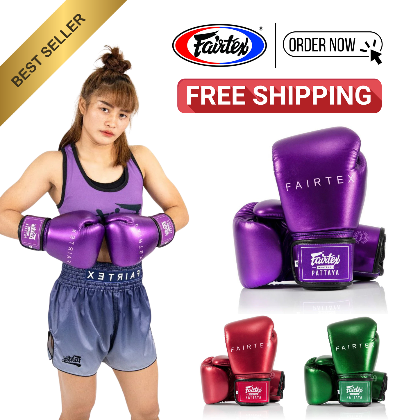 Fairtex Boxing Gloves BGV22 "Metallic"