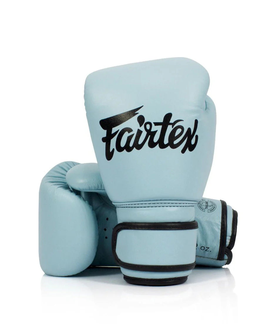 Fairtex Genuine Leather Boxing Gloves BGV20 Pastel Blue