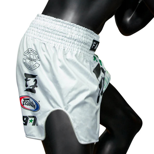 Fairtex Muay Thai Shorts - BS1923 Racer White