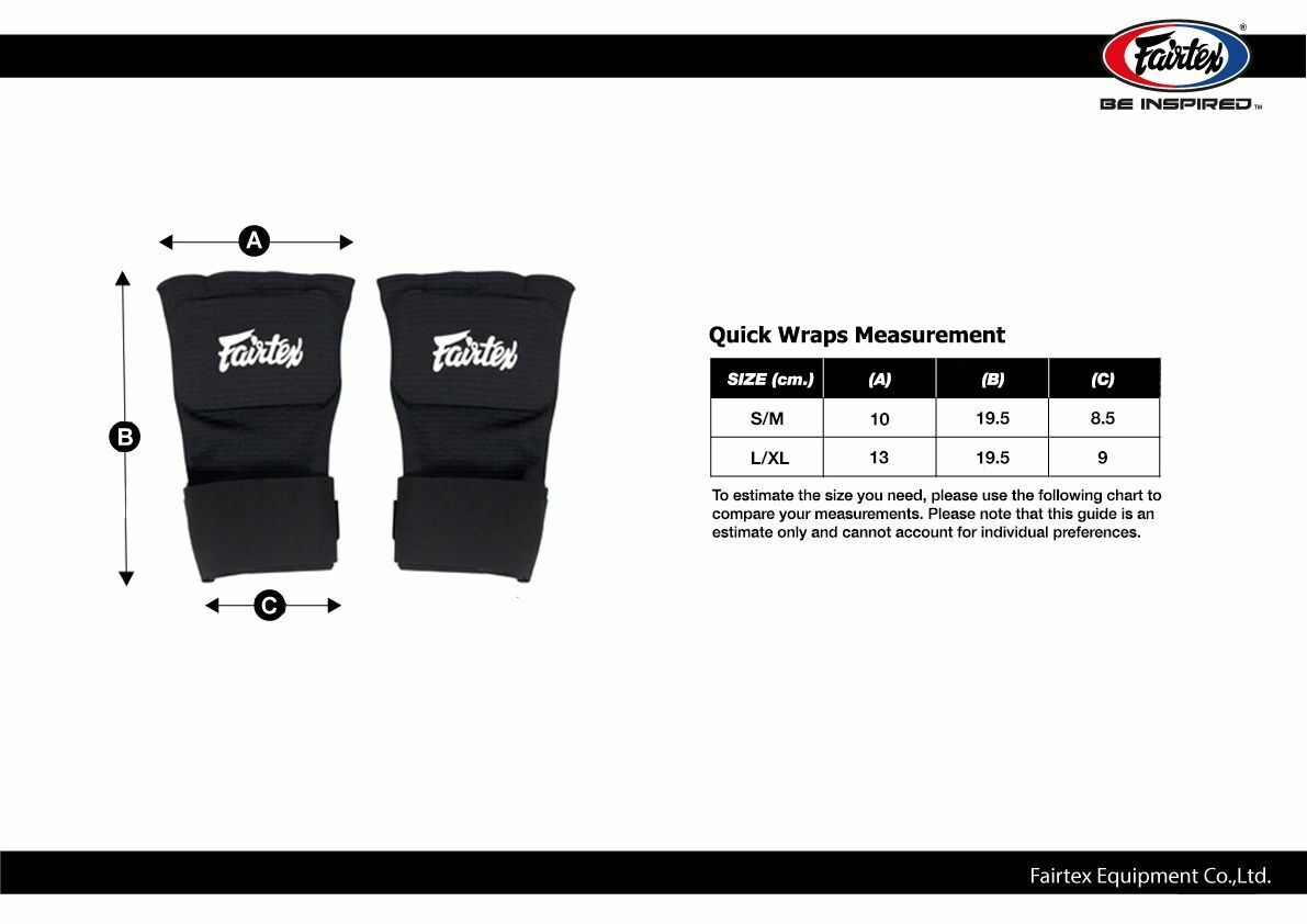 Fairtex HW3 ボクシング クイック ラップ(簡単バンテージ)