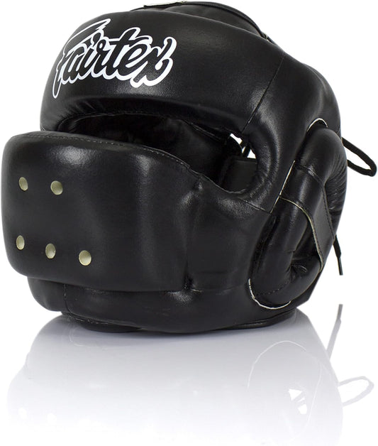 Fairtex HG14 : Full Face Protector・ヘッドギア (スパー用・フルフェイス・高耐久合皮)