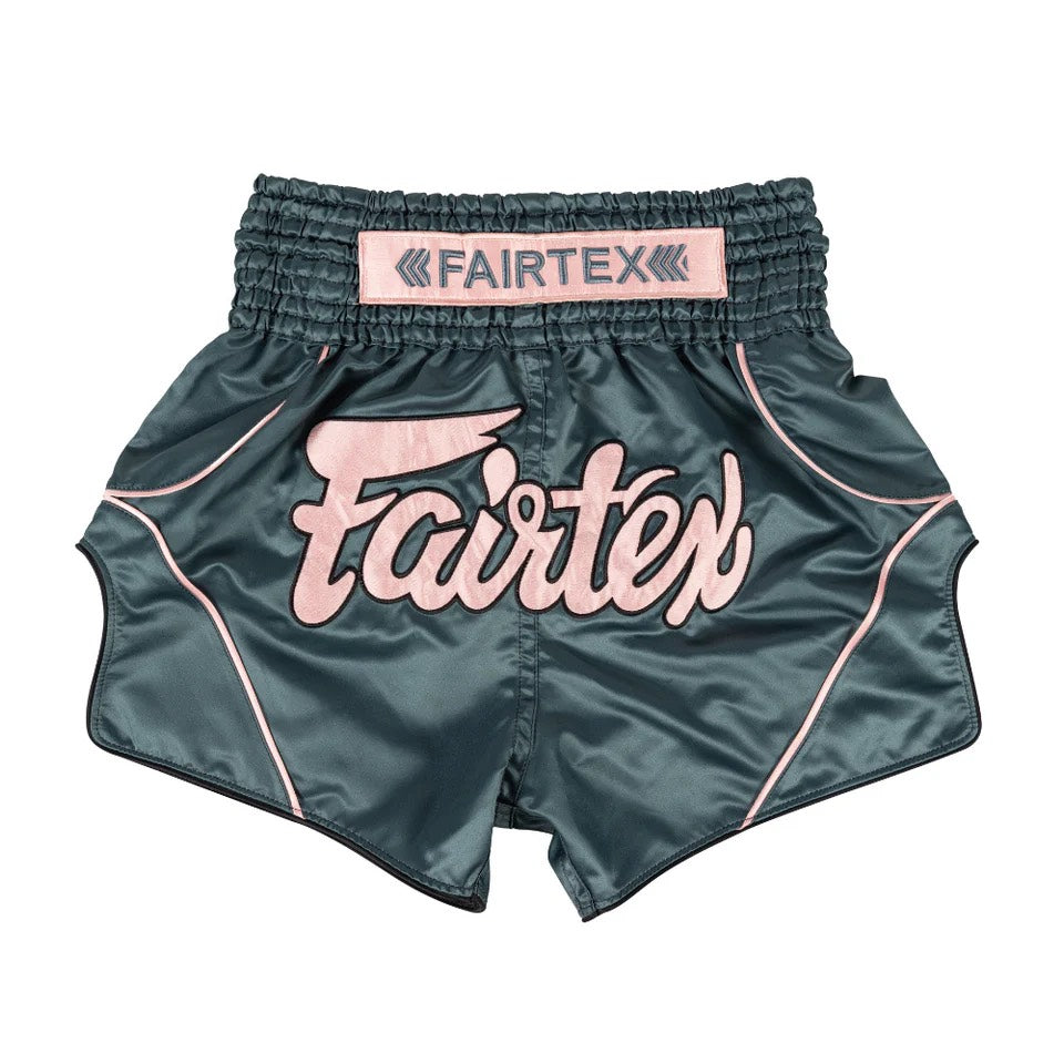Fairtex Athletic Muay Thai Shorts - Arokaya Special - Aqua Bloom