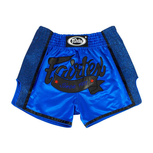 Fairtex BS1702 "Blue" Muay Thai Kickboxing Shorts - Premium Satin