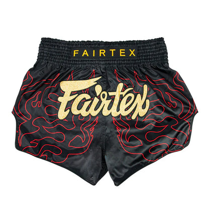 Fairtex BS1920: Lava・ムエタイ・ショーツ (スリムフィット・8本ゴム Fairtex BS1920: Lava・ムエタイ・ショーツ (スリムフィット・8本ゴム
